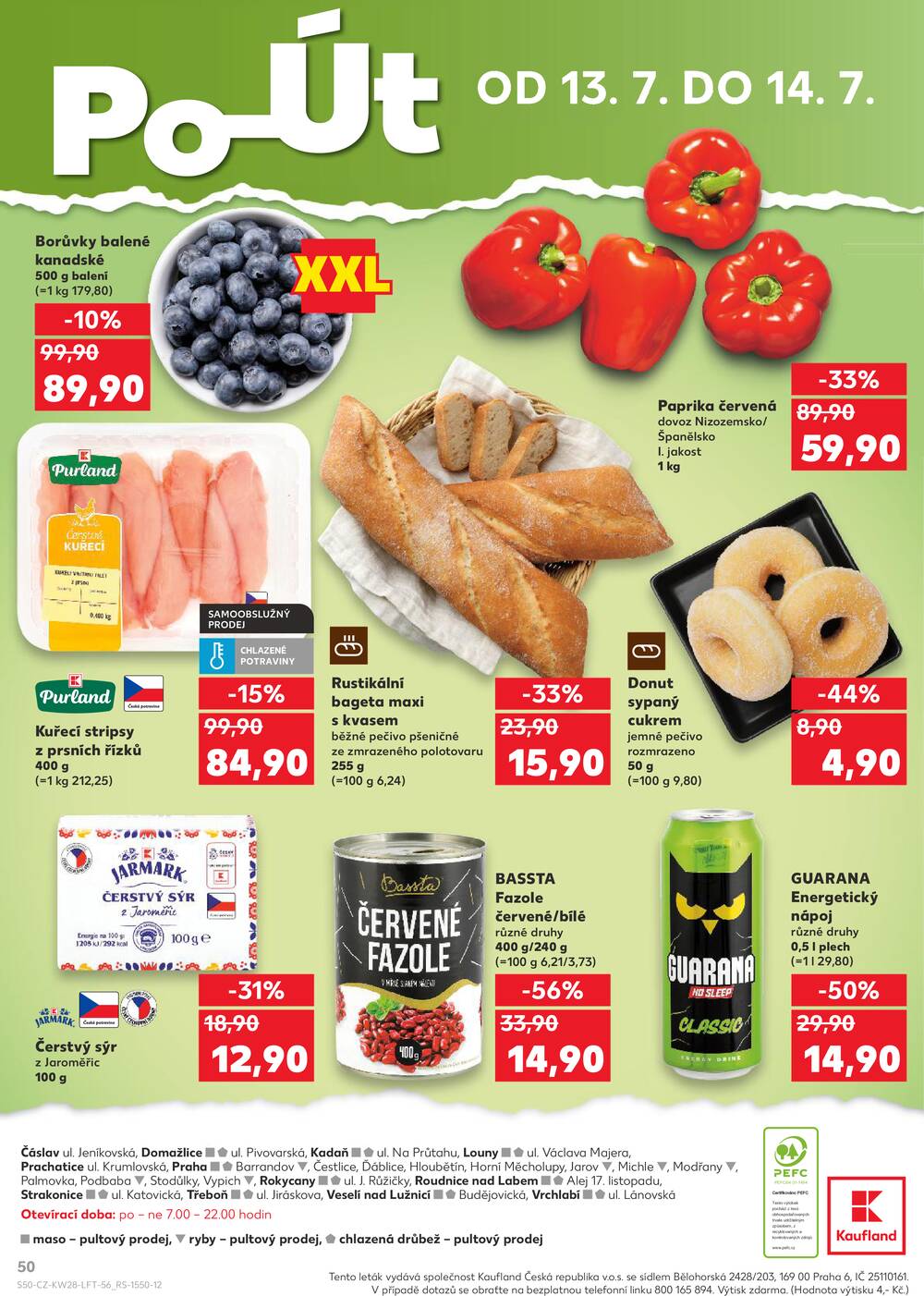 Leták Kaufland - Kaufland 8.7. - 14.7. - Kaufland - Praha 8 (Libeň) - strana 50