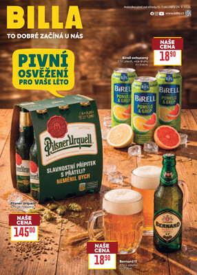 Billa katalog Pivo od 15.7. do 29.9.2026