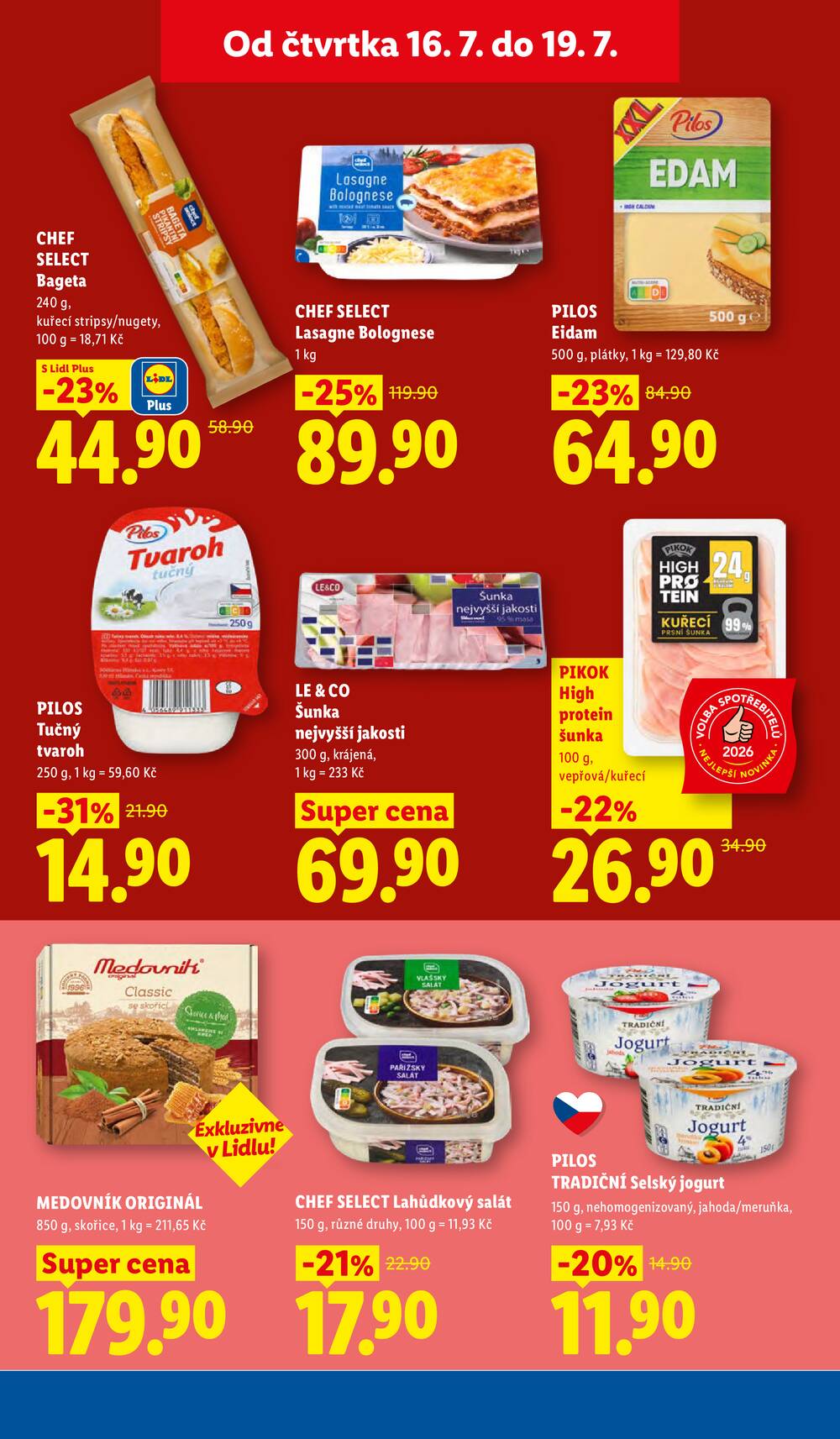Lidl Čtvrtek od 16.7. do 19.7.2026