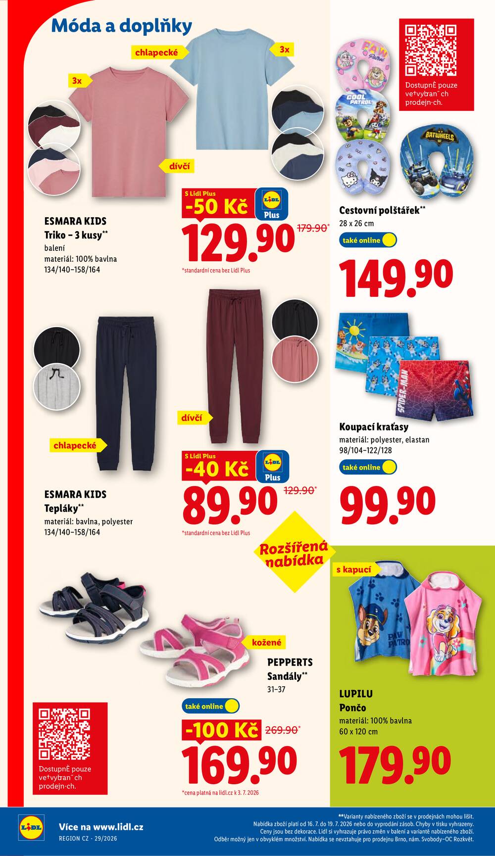 Lidl Čtvrtek od 16.7. do 19.7.2026