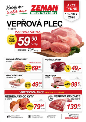 leták ZEMAN maso-uzeniny