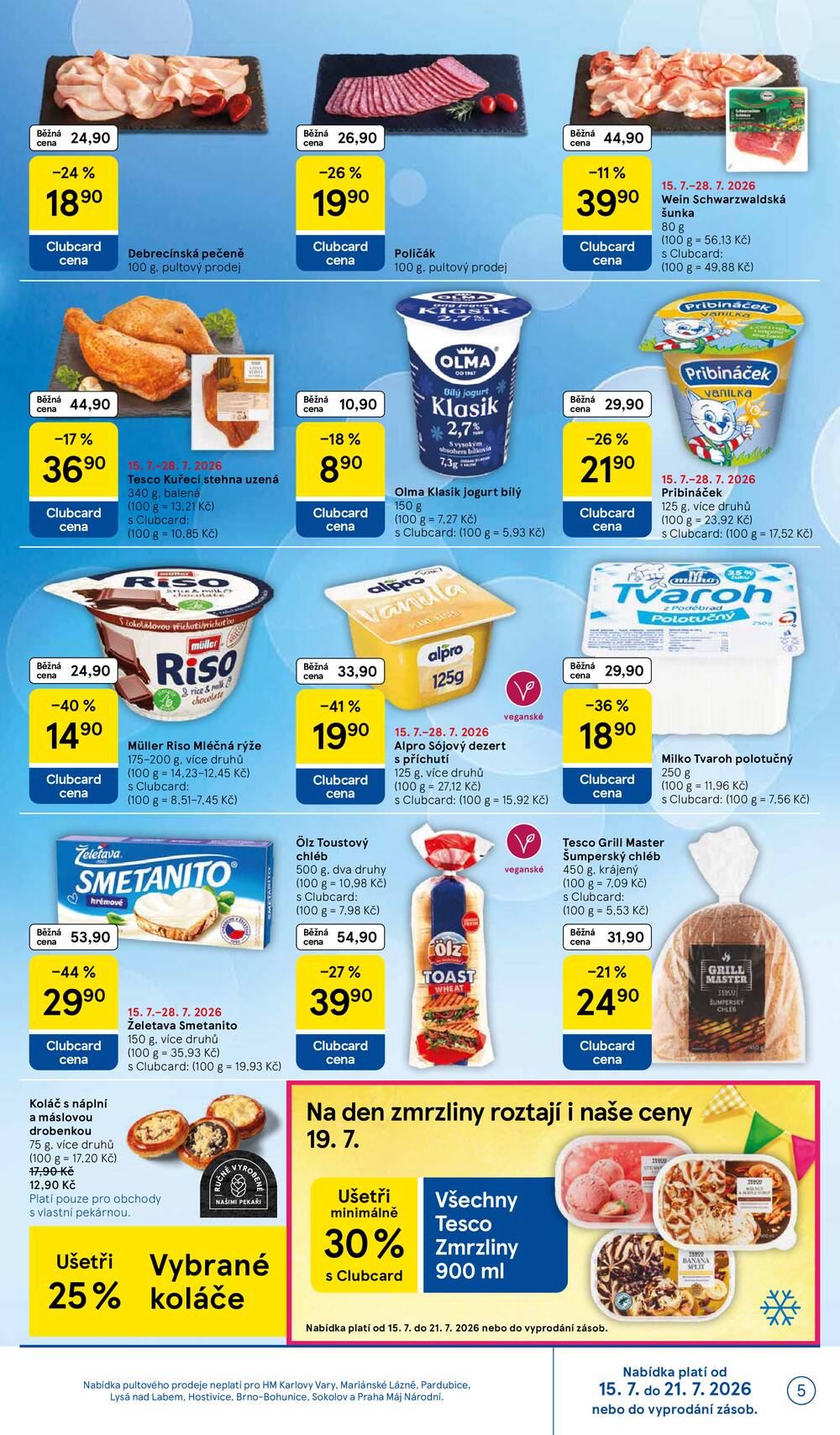 Leták Tesco - Tesco malé hypermarkety od 15.7. do 21.7.2026 - strana 5 Leták Tesco - Tesco malé hypermarkety od 15.7. do 21.7.2026 - strana 5