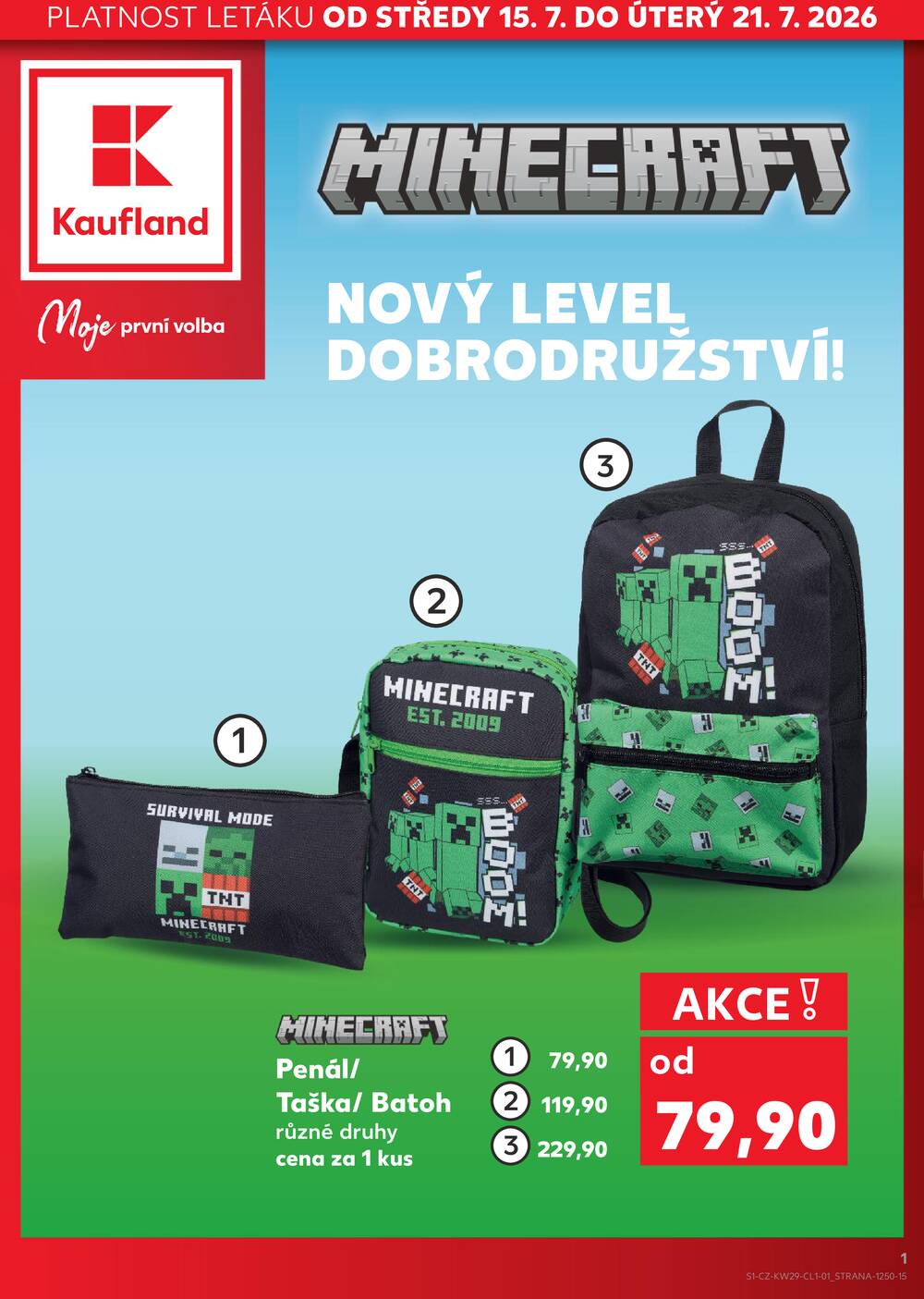 Leták Kaufland - Kaufland - spotřební zboží - 15.7. - 21.7.2026 - strana 1