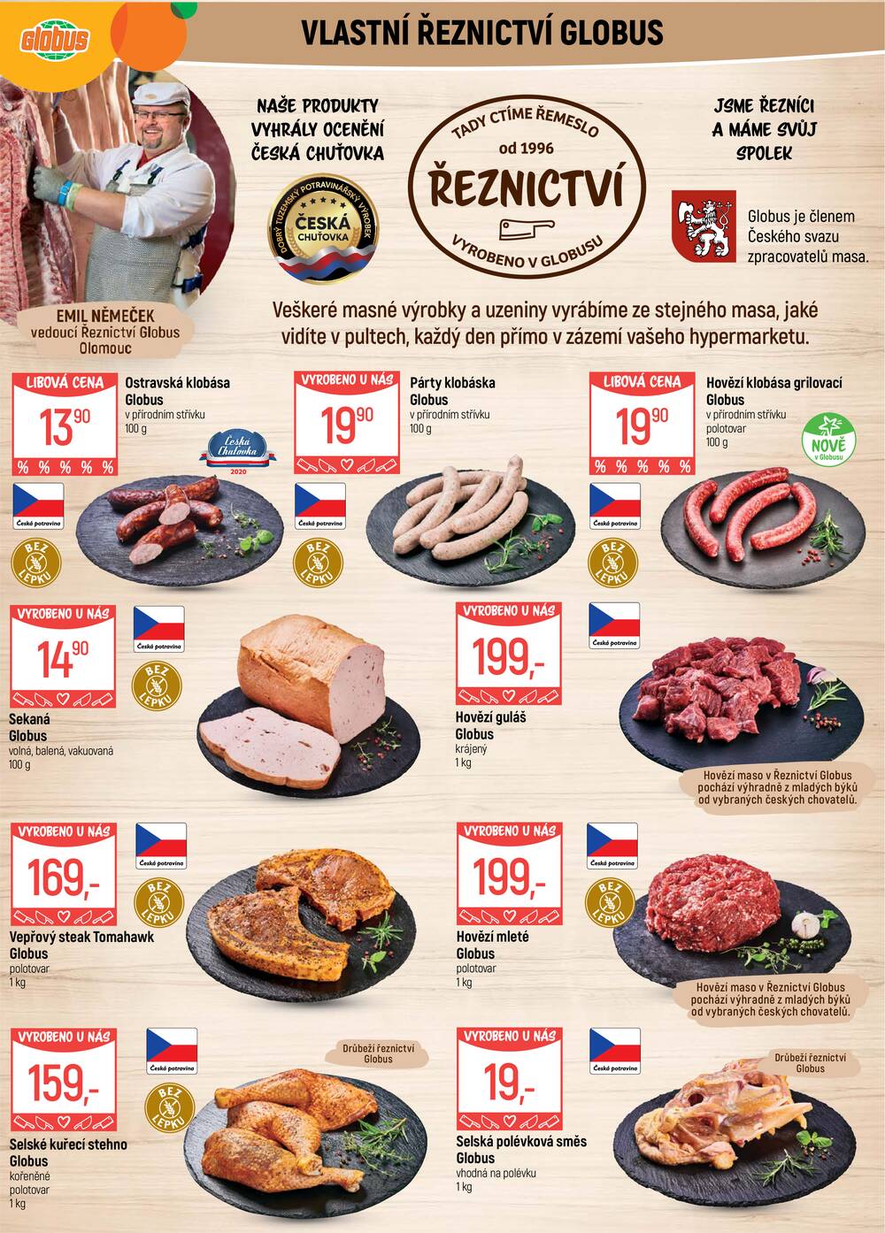 Akční leták Globus 15.7. - 21.7.2026 - Globus Olomouc