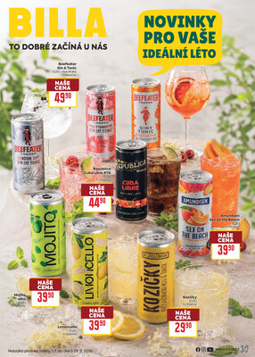 BILLA katalog Alko od 1.7. do 29.9.2026