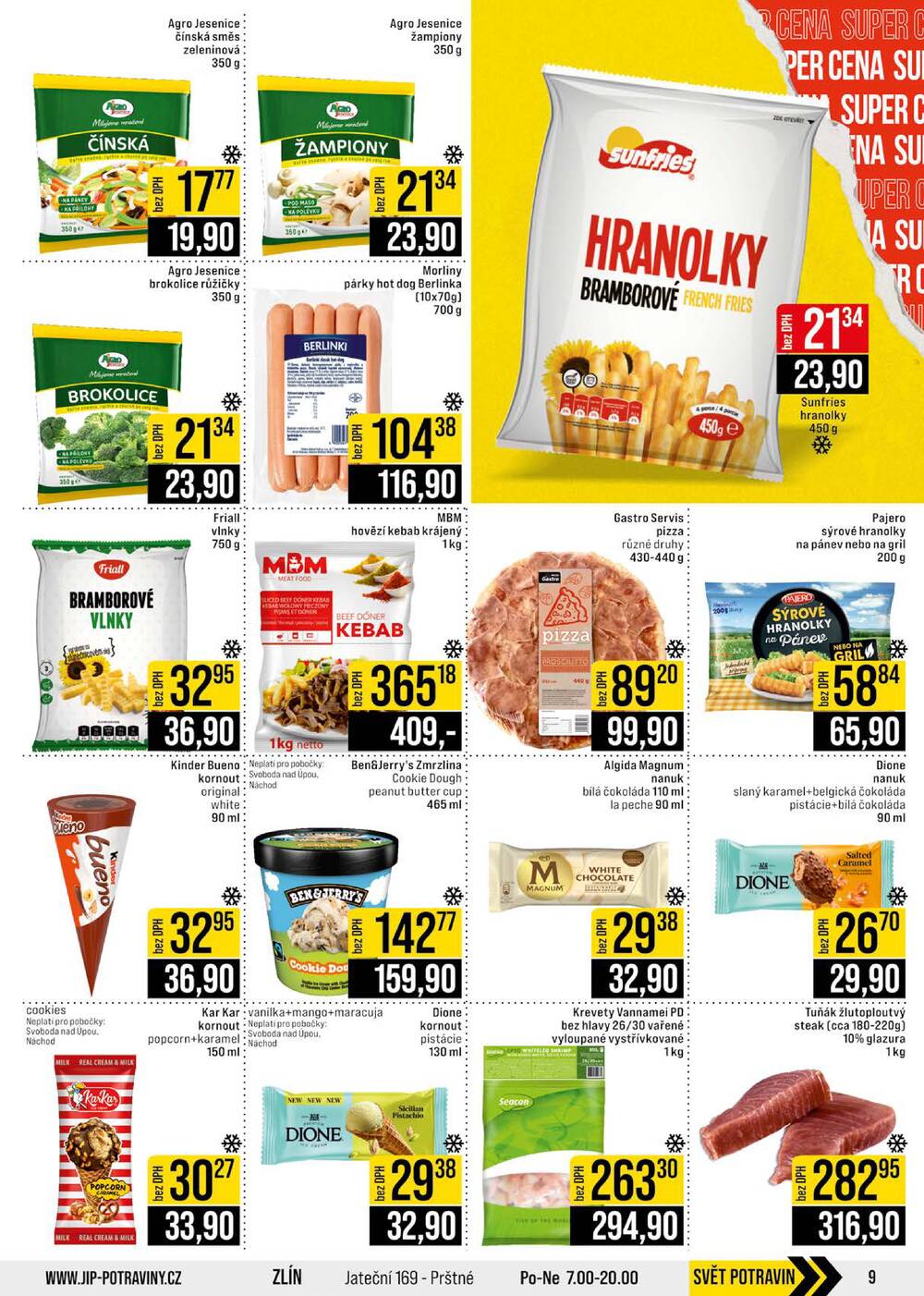 JIP Cash & Carry České Budějovice, Most, Náchod, Polička, Sušice a Svoboda nad Úpou od 15.7. do 21.7.2026