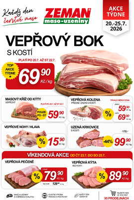 leták ZEMAN maso-uzeniny