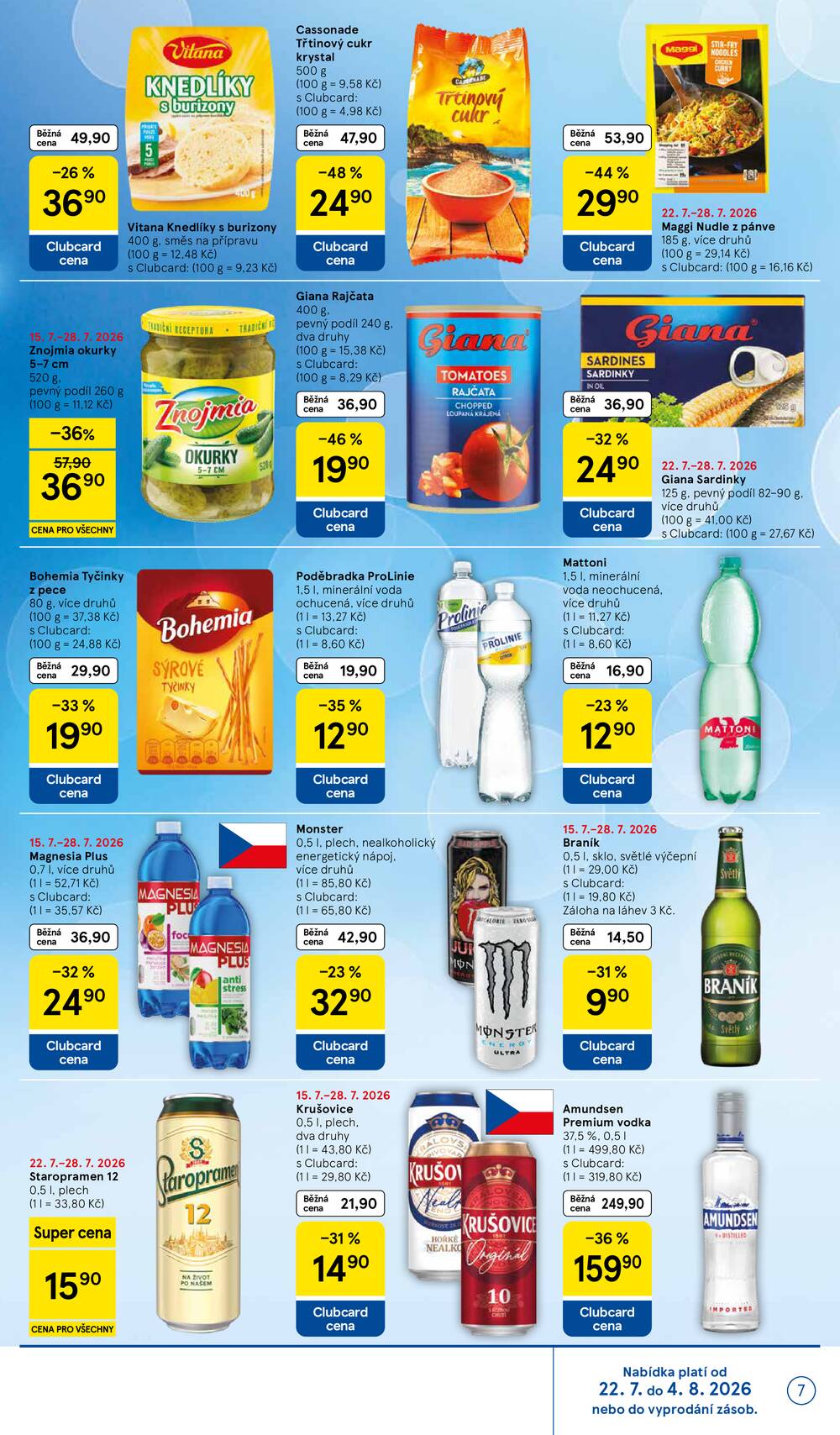 Tesco supermarkety od 22.7. do 28.7.2026