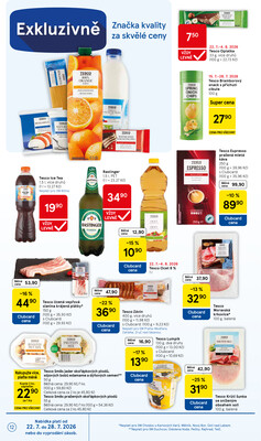 Tesco supermarkety od 22.7. do 28.7.2026