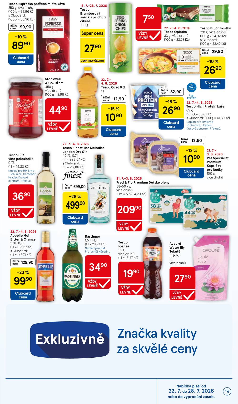 Tesco hypermarkety od 22.7. do 28.7.2026