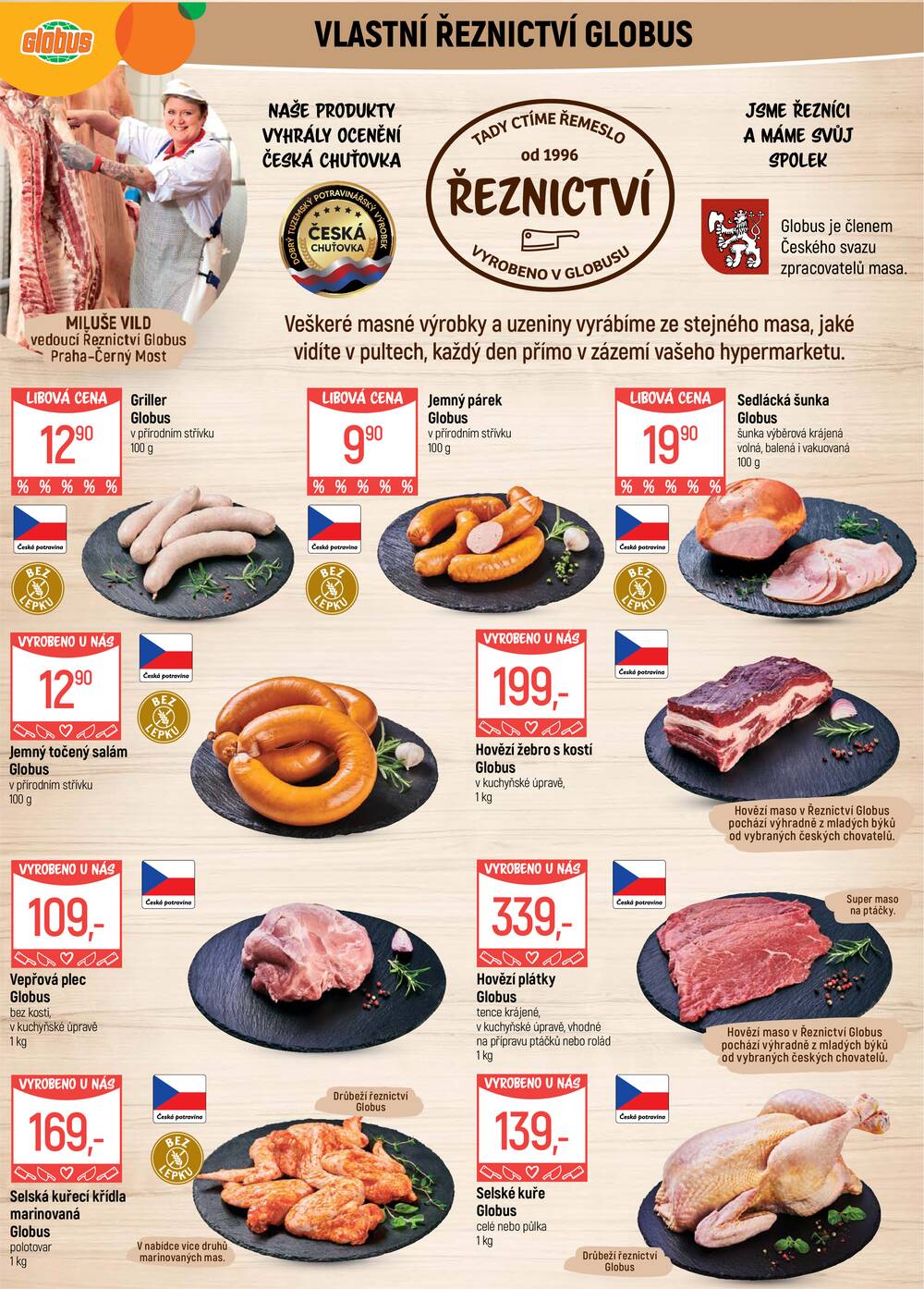 Akční leták Globus 22.7. - 28.7.2026 - Globus Praha - Centrum Černý Most