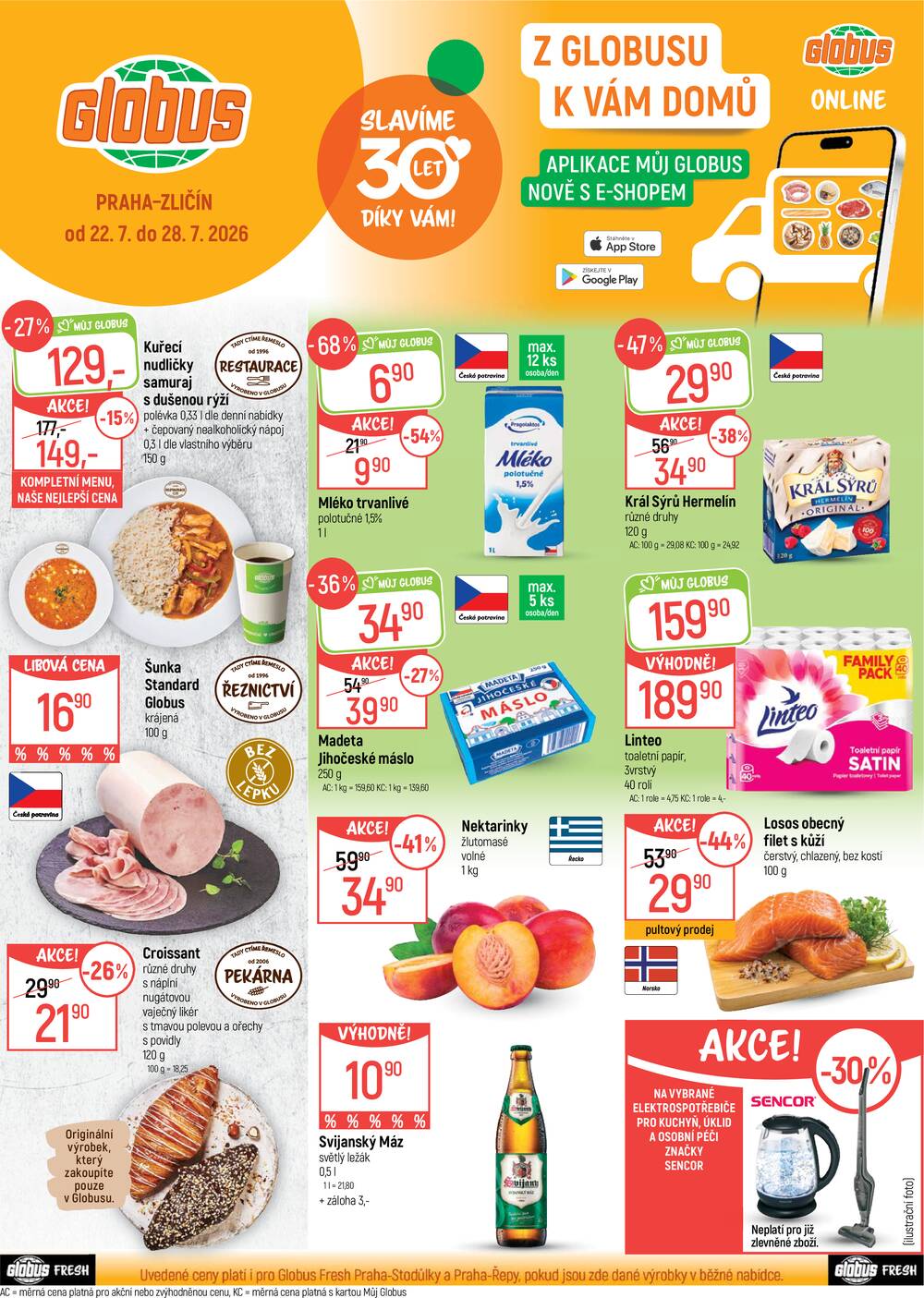 Leták Globus - Akční leták Globus 22.7. - 28.7.2026 - Globus Praha - Zličín - strana 1 Leták Globus - Akční leták Globus 22.7. - 28.7.2026 - Globus Praha - Zličín - strana 1