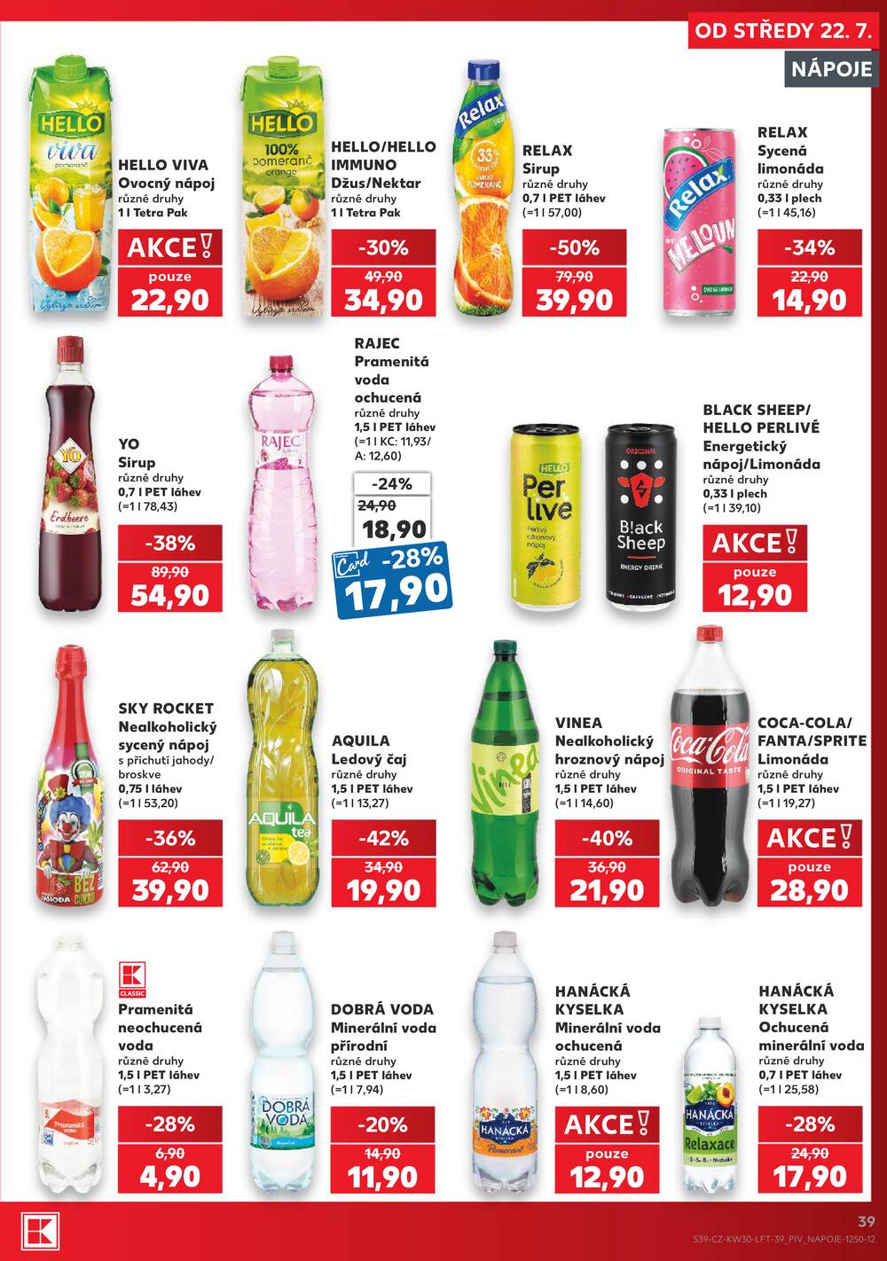 Leták Kaufland - Kaufland 22.7. - 28.7. - Kaufland - Hradec Králové - strana 39 Leták Kaufland - Kaufland 22.7. - 28.7. - Kaufland - Hradec Králové - strana 39