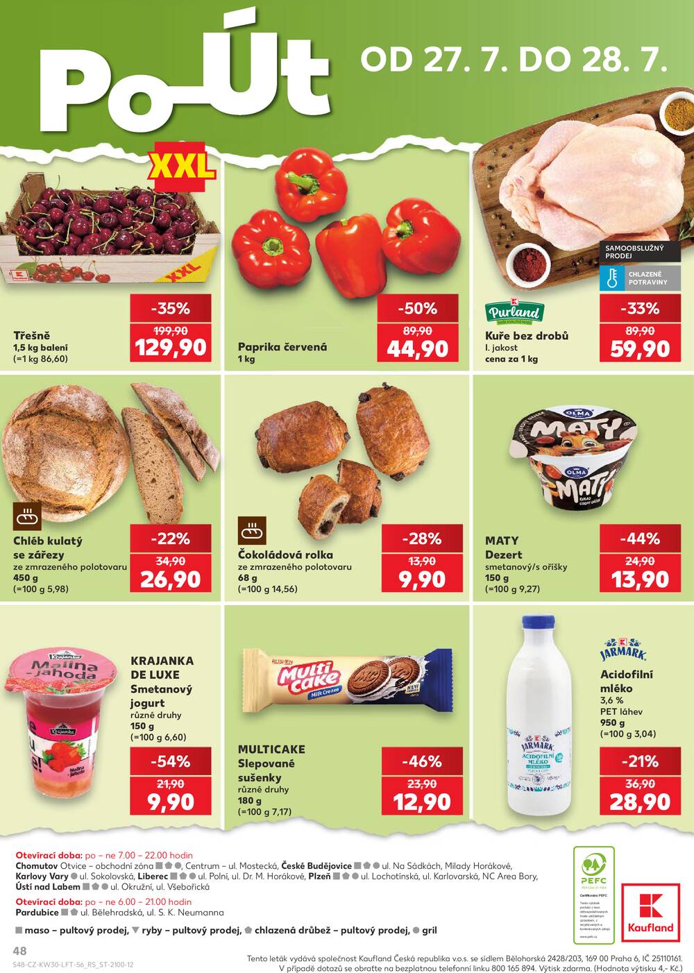Kaufland 22.7. - 28.7. - Kaufland České Budějovice II - Milady Horákové