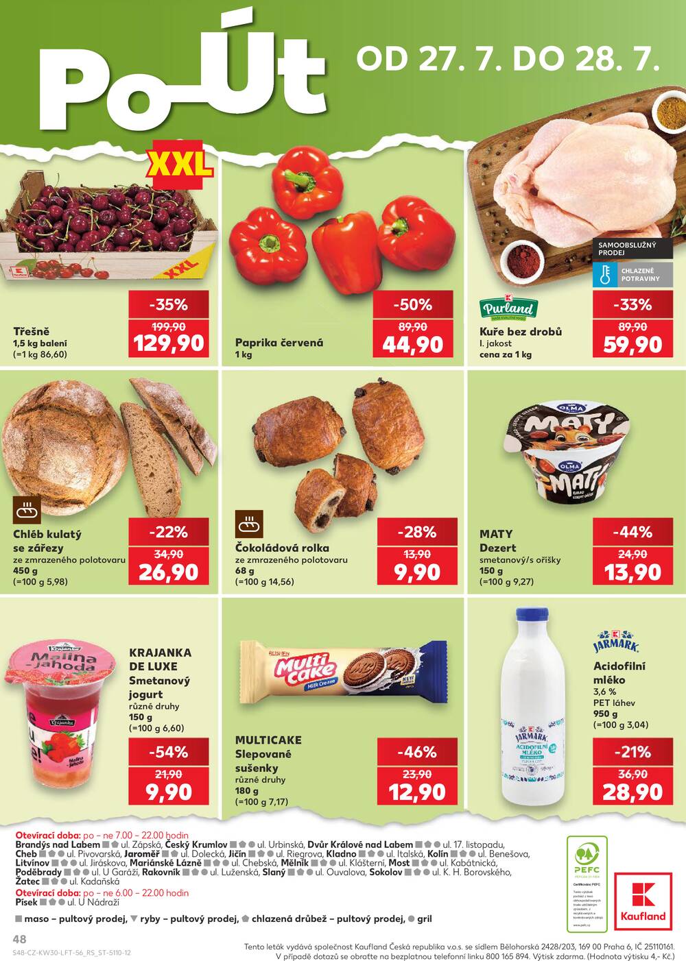 Leták Kaufland - Kaufland 22.7. - 28.7. - Kaufland - Sokolov - strana 48 Leták Kaufland - Kaufland 22.7. - 28.7. - Kaufland - Sokolov - strana 48
