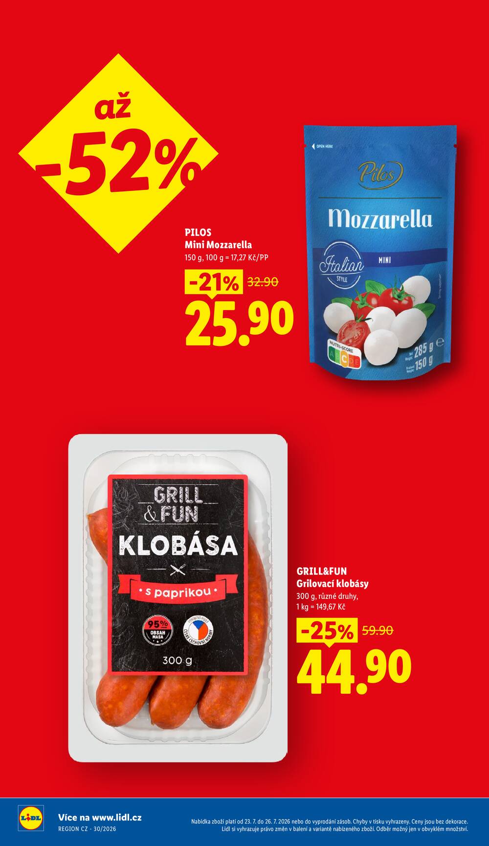 Lidl Čtvrtek od 23.7. do 26.7.2026