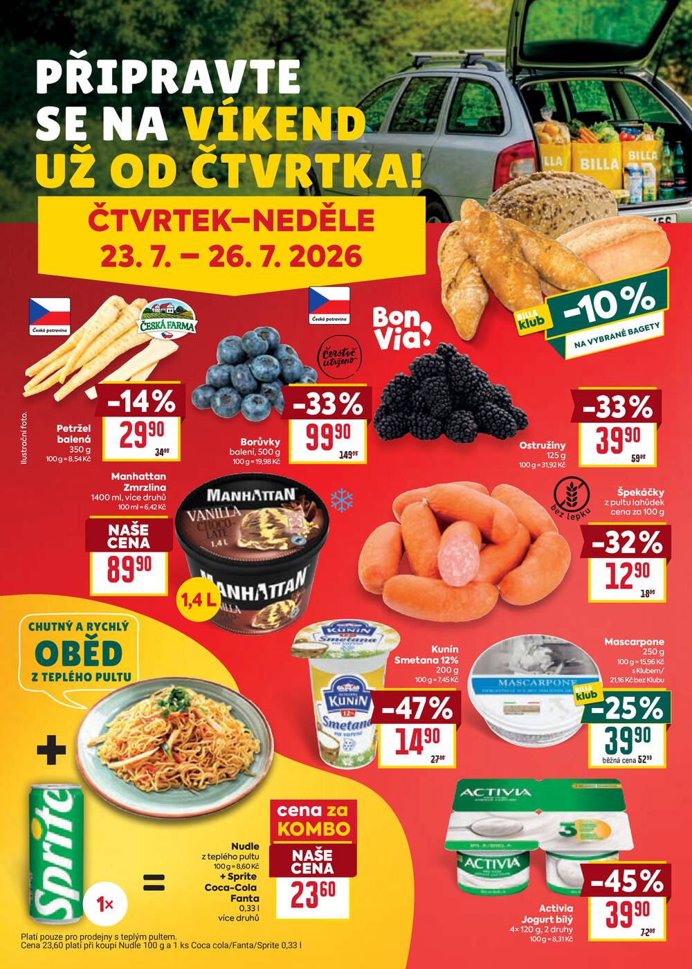 BILLA od 22.7. do 28.7.2026