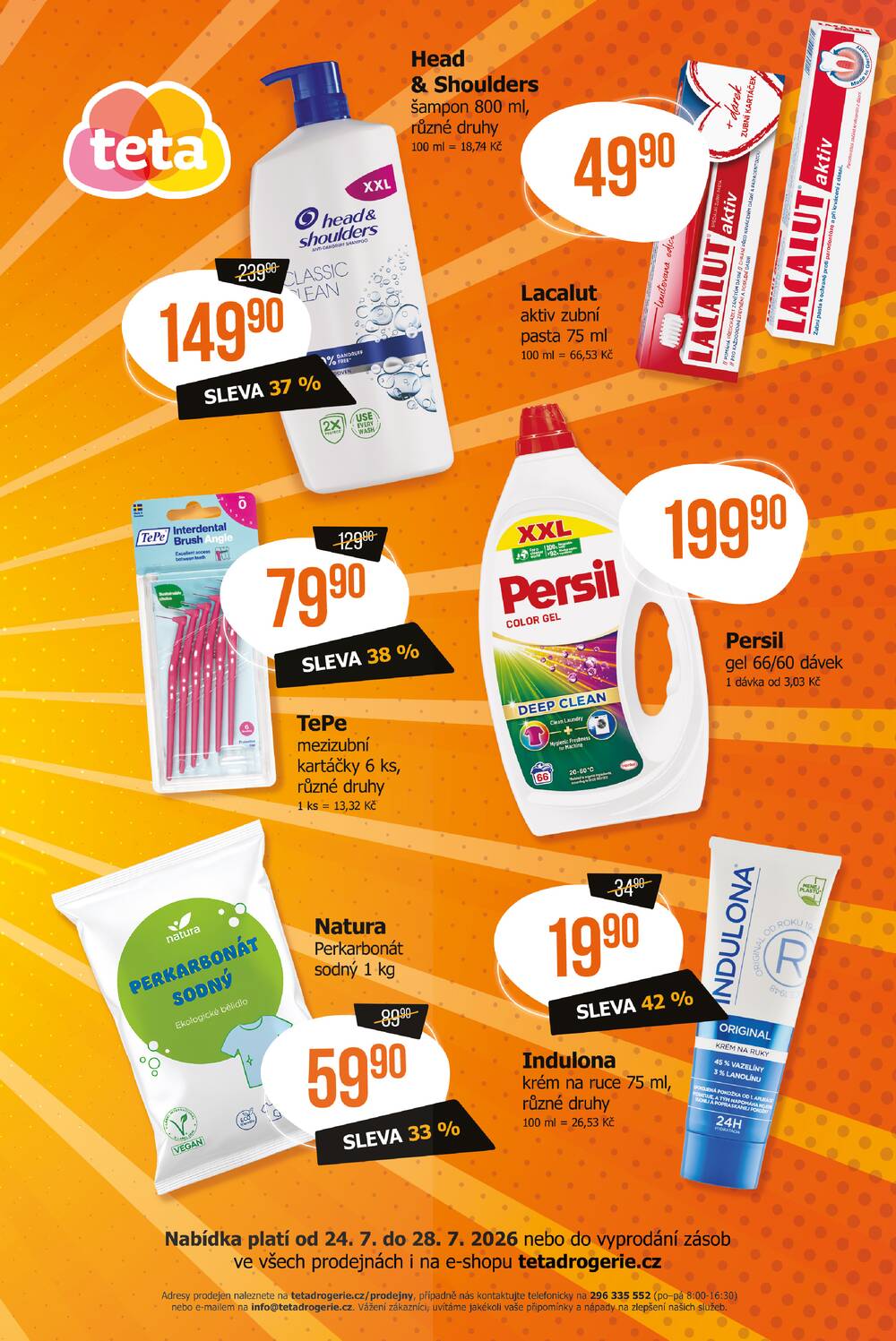 Leták Teta drogerie - Teta drogerie cenový třesk od 24.7. do 28.7.2026 - strana 2