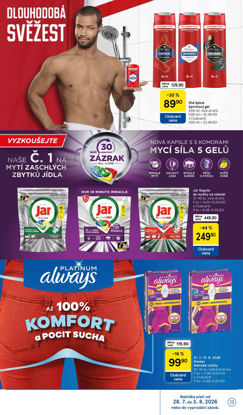 Leták Tesco - Tesco hypermarkety od 29.7. do 4.8.2026 - strana 13 Leták Tesco - Tesco hypermarkety od 29.7. do 4.8.2026 - strana 13