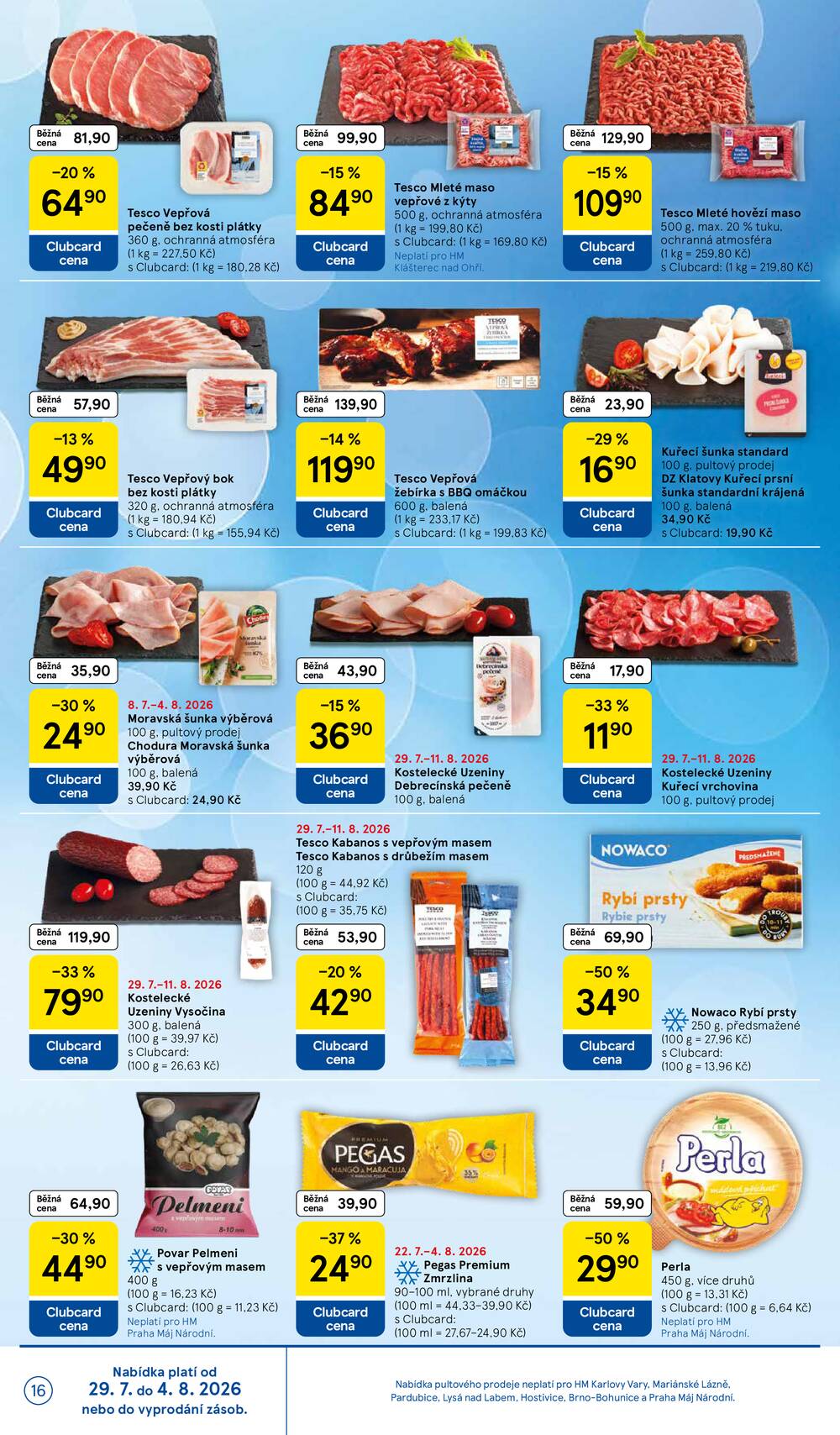 Tesco hypermarkety od 29.7. do 4.8.2026