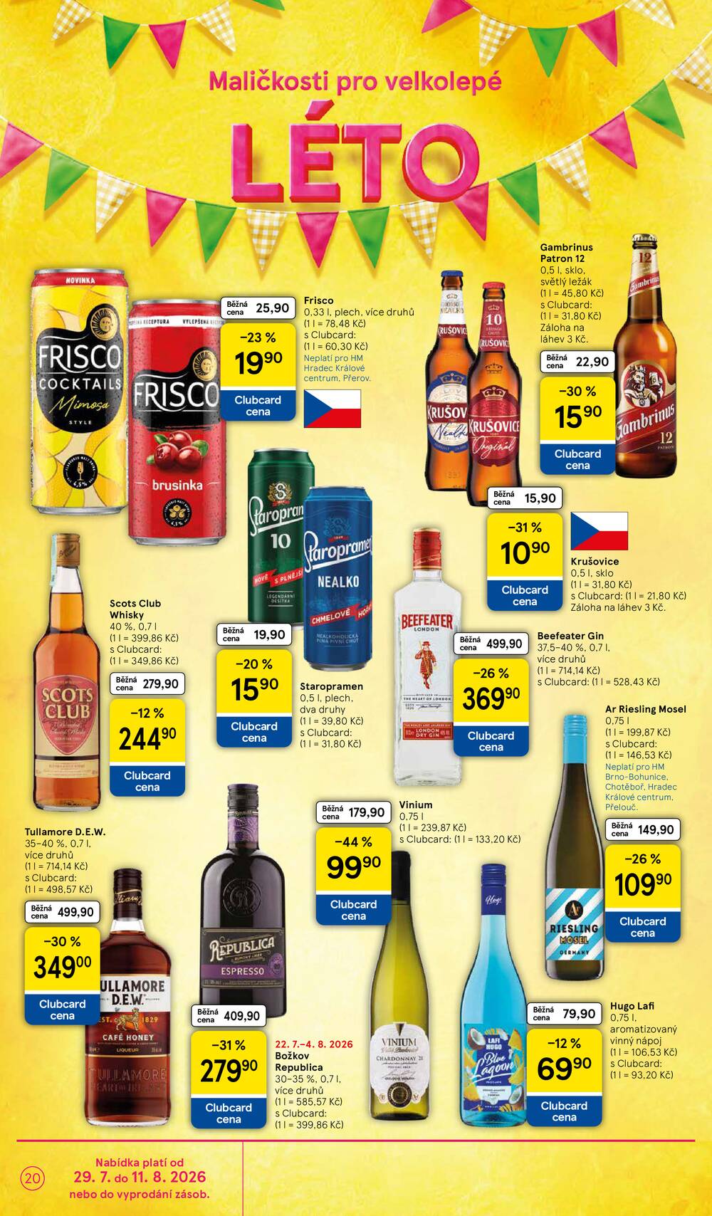 Leták Tesco - Tesco hypermarkety od 29.7. do 4.8.2026 - strana 20