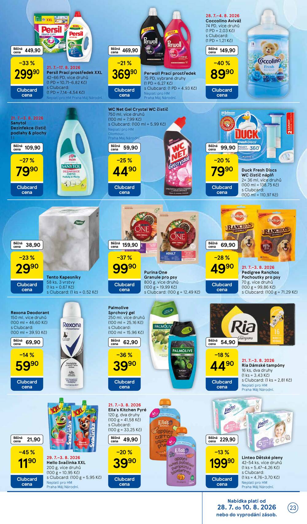 Tesco hypermarkety od 29.7. do 4.8.2026