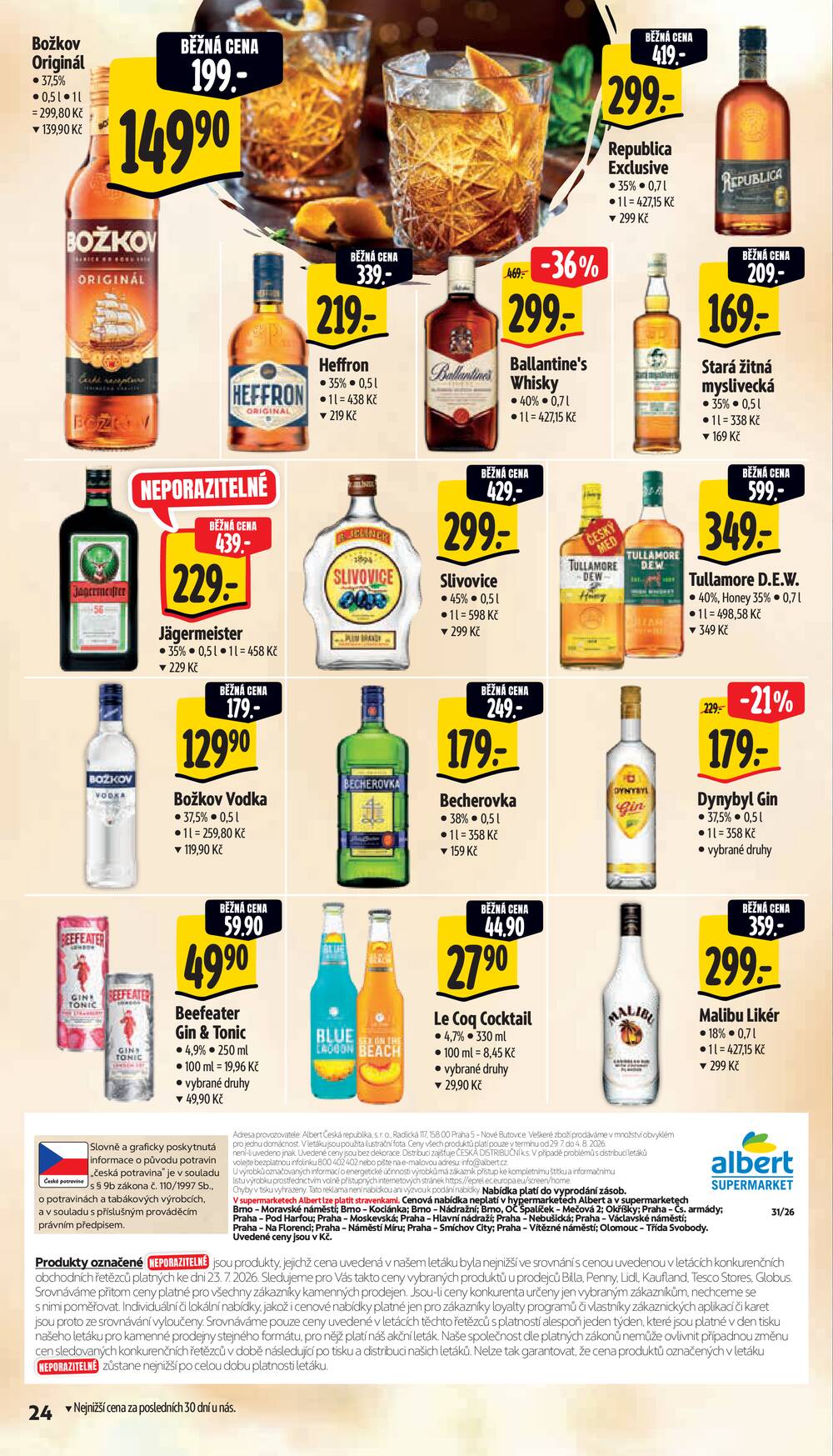 Leták Albert - Albert Supermarket od 29.7. do 4.8.2026 - strana 28