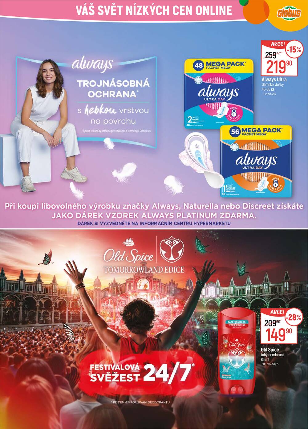 Akční leták Globus 29.7. - 4.8.2026 - Globus Praha - Zličín