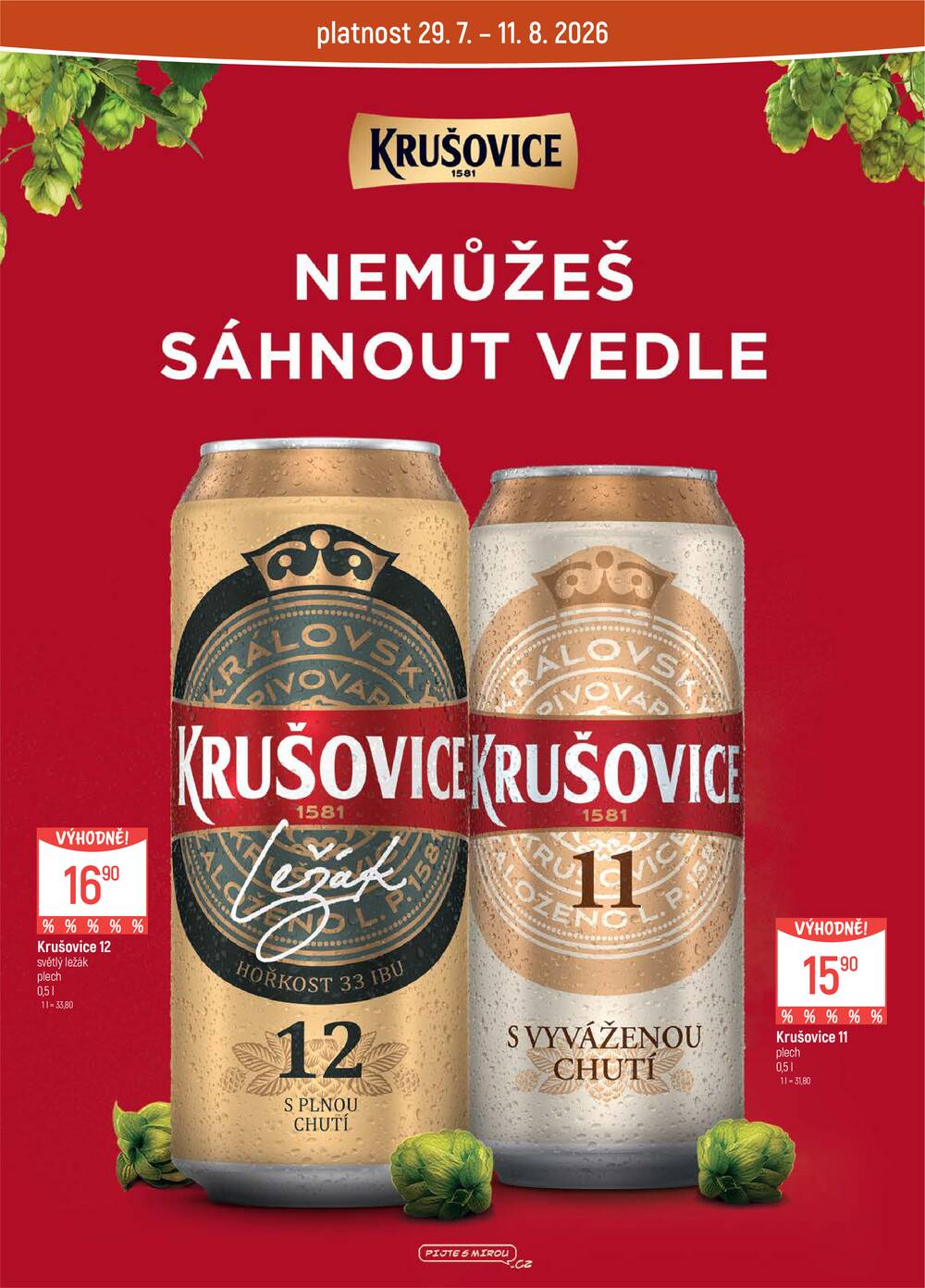 Akční leták Globus 29.7. - 4.8.2026 - Globus Jenišov u Karlových Varů