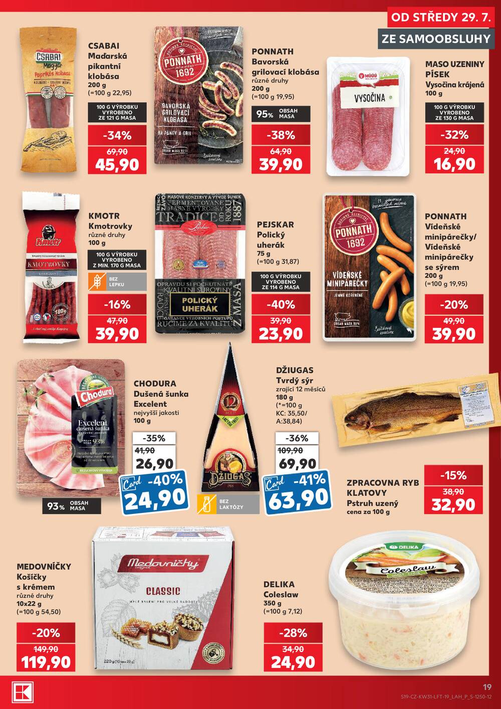 Leták Kaufland - Kaufland 29.7. - 4.8. - Kaufland - Louny - strana 19