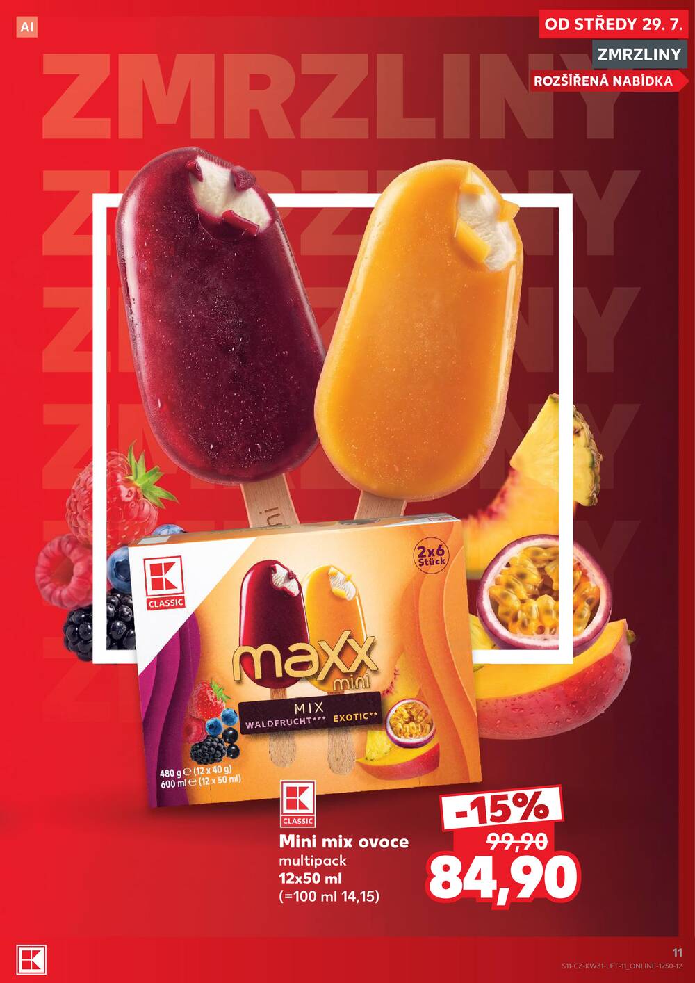Leták Kaufland - Kaufland 29.7. - 4.8. - Kaufland - Praha 3 (Jarov) - strana 11