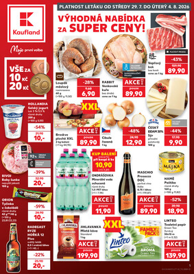 Leták Kaufland 29.7. - 4.8. - Kaufland - Opava - Předměstí
