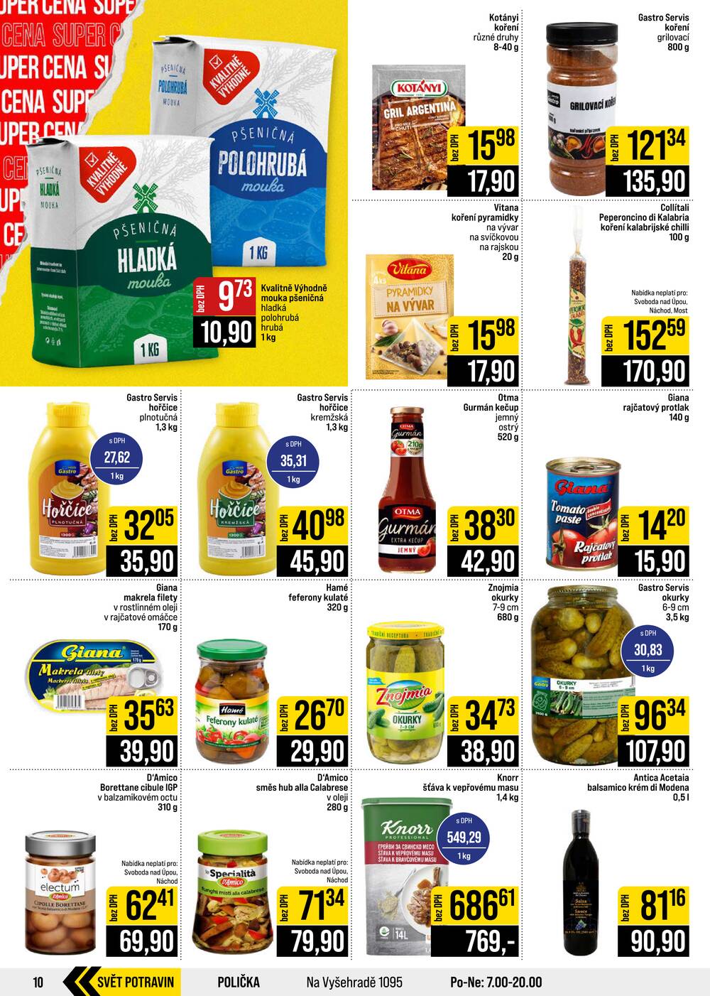 JIP Cash & Carry České Budějovice, Most, Náchod, Polička, Sušice a Svoboda nad Úpou od 29.7. do 4.8.2026