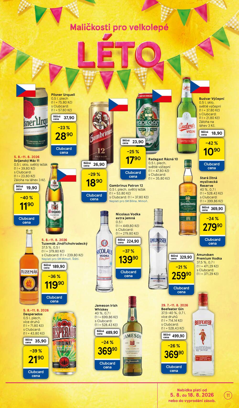 Leták Tesco - Tesco supermarkety od 5.8. do 11.8.2026 - strana 11 Leták Tesco - Tesco supermarkety od 5.8. do 11.8.2026 - strana 11
