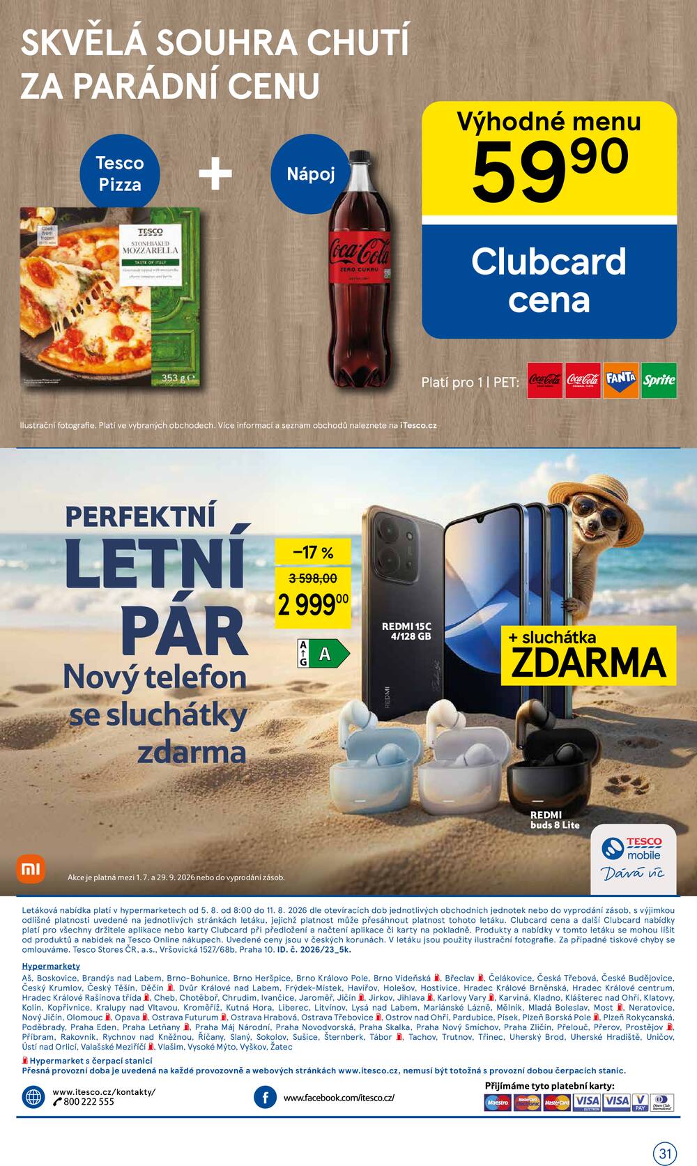 Tesco hypermarkety od 5.8. do 11.8.2026