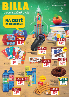 Leták Billa Back to school od 5.8. do 8.9.2026