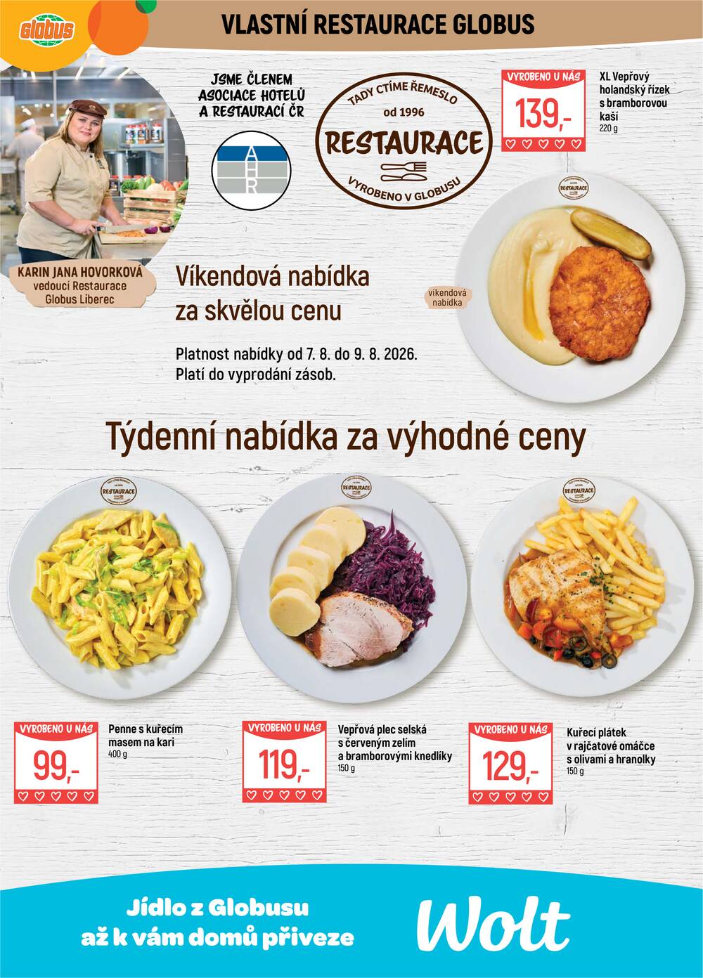 Akční leták Globus 5.8. - 11.8.2026 - Globus Liberec
