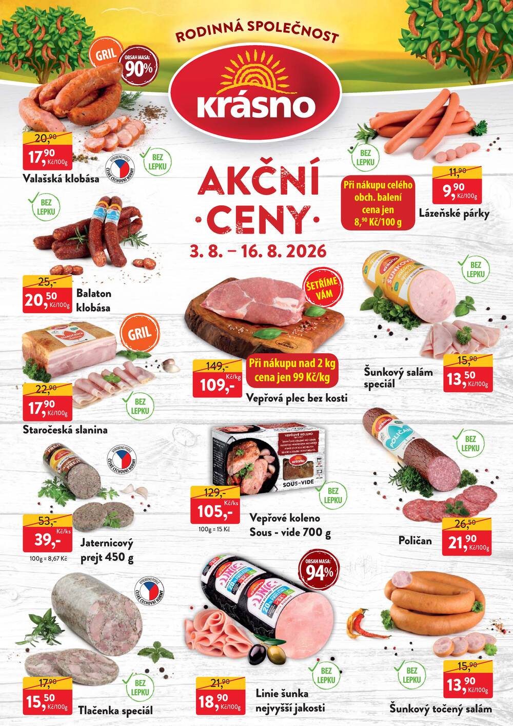Krásno od 3.8. do 16.8.2026