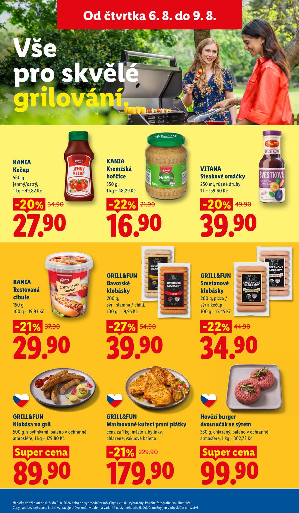 Lidl Čtvrtek od 6.8. do 9.8.2026