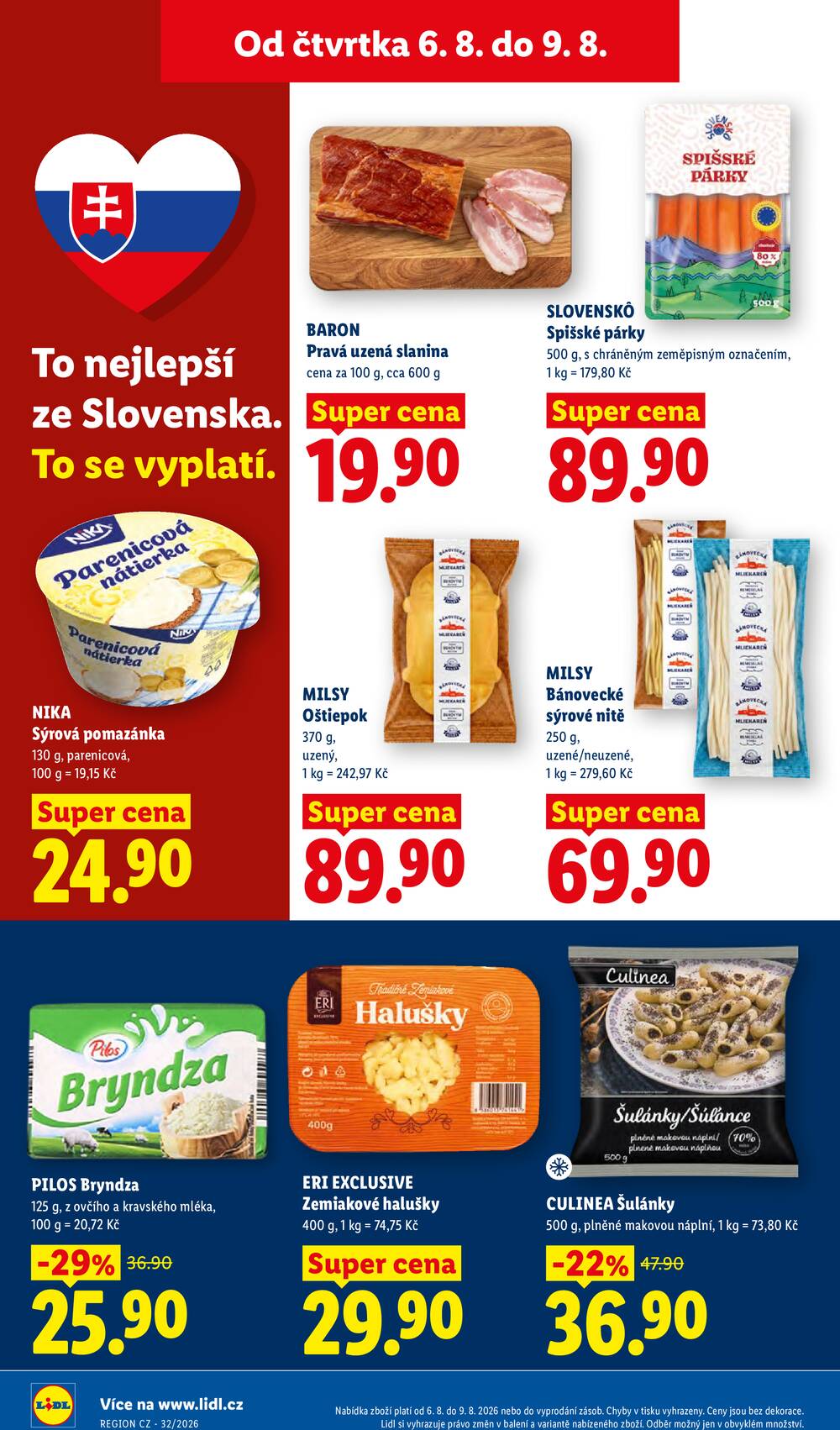 Lidl Čtvrtek od 6.8. do 9.8.2026