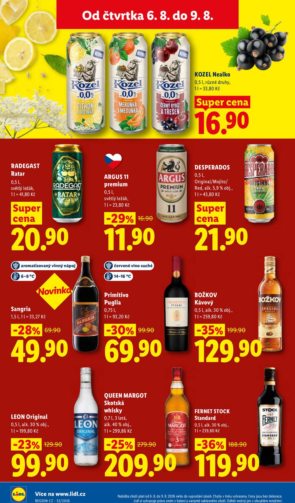 Lidl Čtvrtek od 6.8. do 9.8.2026