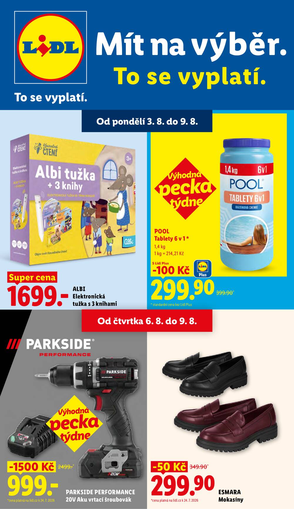 Leták Lidl - Lidl Spotřební zboží 3.8. - 9.8. - strana 1