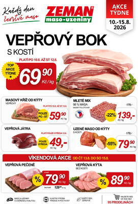leták ZEMAN maso-uzeniny