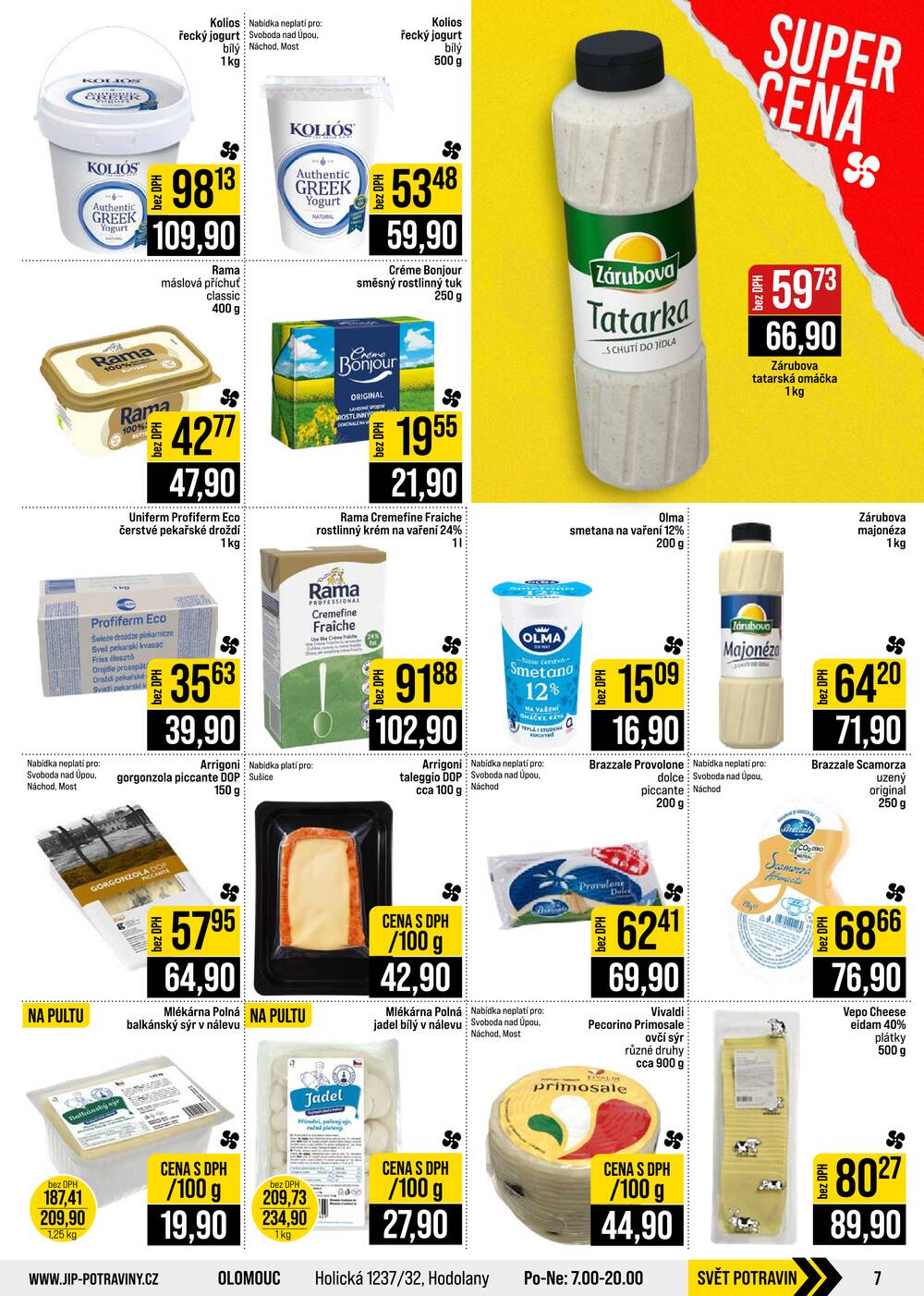 JIP Cash & Carry České Budějovice, Most, Náchod, Polička, Sušice a Svoboda nad Úpou od 5.8. do 11.8.2026