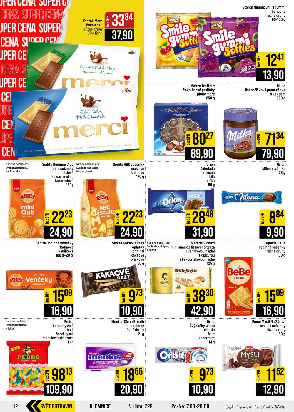 JIP Cash & Carry České Budějovice, Most, Náchod, Polička, Sušice a Svoboda nad Úpou od 5.8. do 11.8.2026