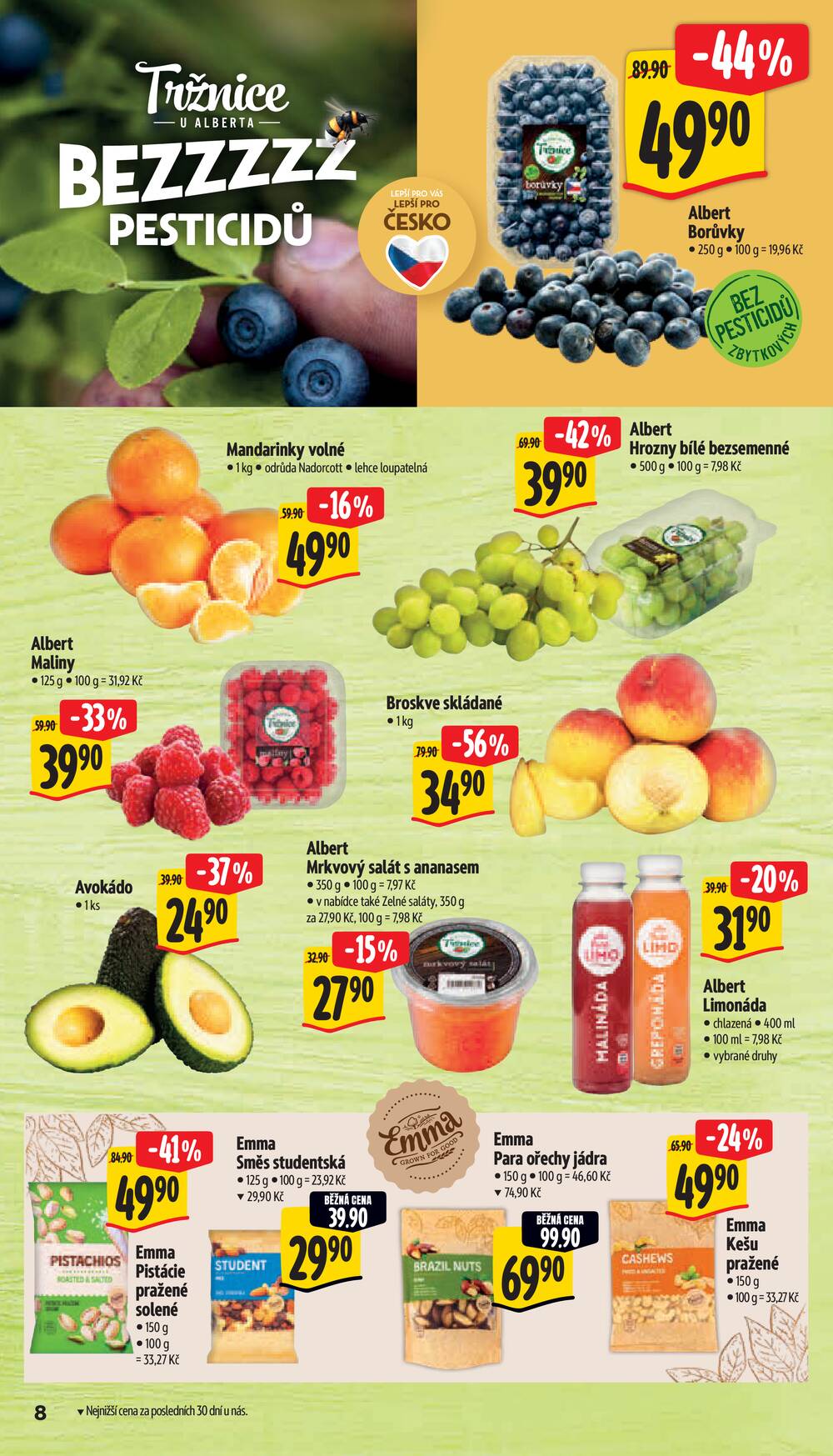Leták Albert - Albert Supermarket od 12.8. do 18.8.2026 - strana 8 Leták Albert - Albert Supermarket od 12.8. do 18.8.2026 - strana 8