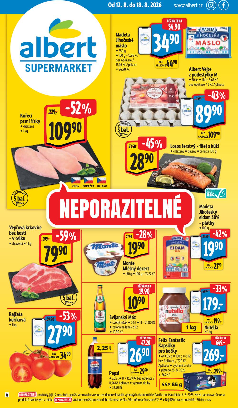 Leták Albert - Albert Supermarket Jihomoravský od 12.8. do 18.8.2026 - strana 1