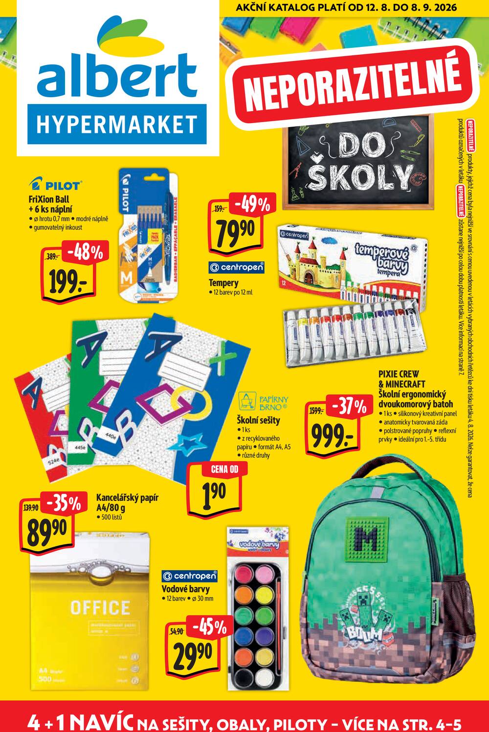 Leták Albert - Albert Hypermarket katalog škola od 12.8. do 8.9.2026 - strana 1 Leták Albert - Albert Hypermarket katalog škola od 12.8. do 8.9.2026 - strana 1