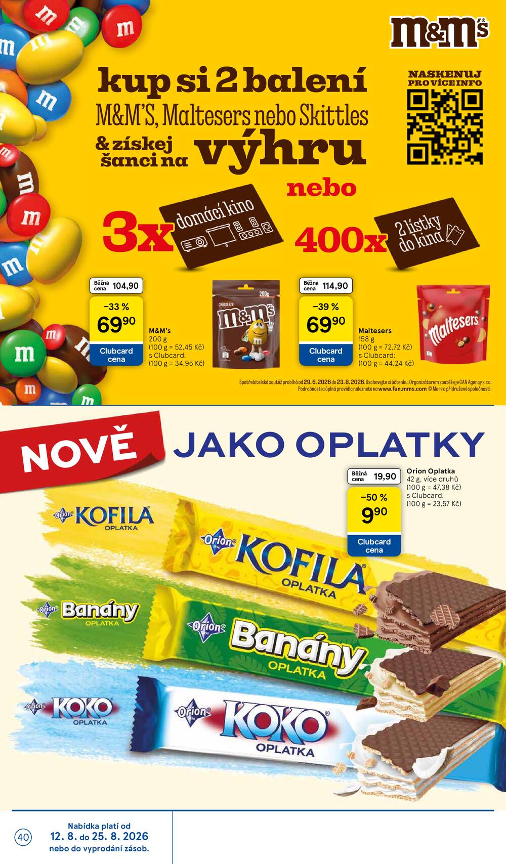 Tesco hypermarkety od 12.8. do 18.8.2026