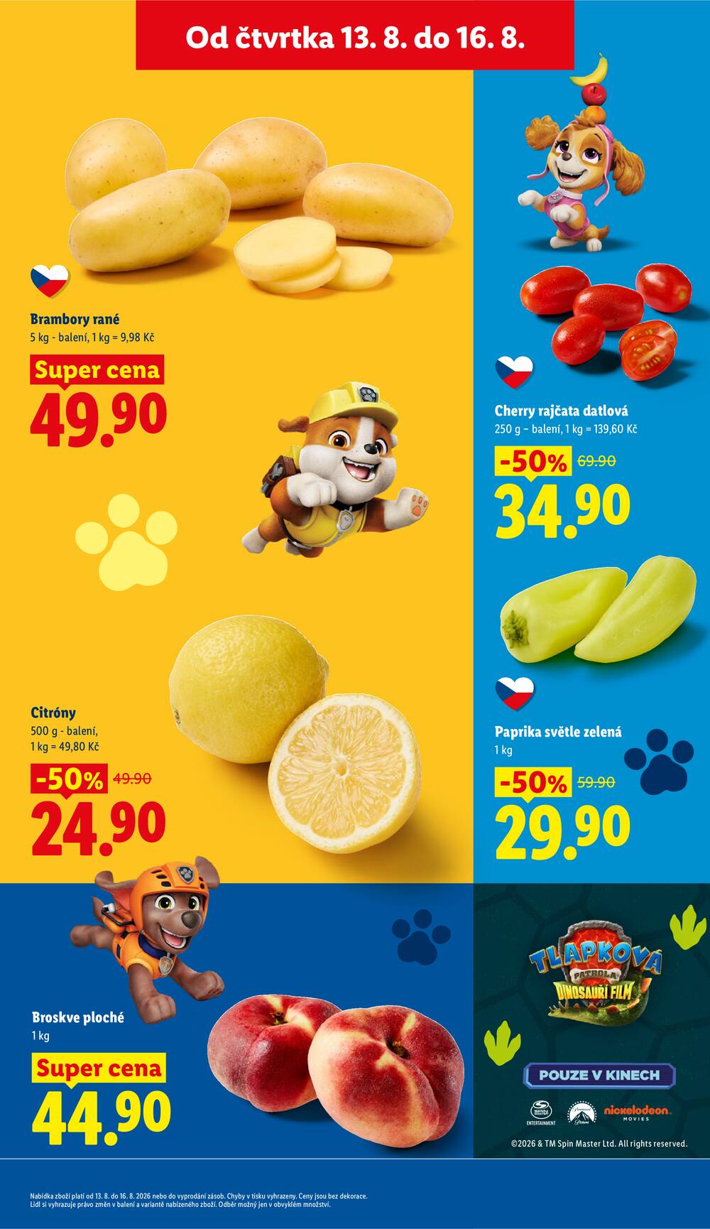 Lidl Čtvrtek od 13.8. do 16.8.2026